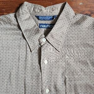 Mens Vtg Beach Shirt 90s 2000s y2k linen silk